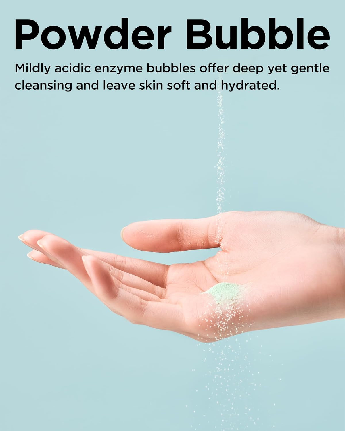 Cica Calming Powder Wash – Korean Enzyme Face Cleanser with Cica, Tea Tree & Papain – Hypoallergenic Low Ph Powder Cleanser for Sensitive Skin, Pore Purifying & Exfoliating,. 1.69 Oz.