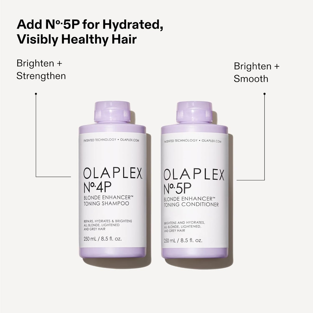 No. 4P Blonde Enhancer Purple Toning Shampoo, Repairs, Hydrates, & Brightens All Blonde, Lightened, & Grey Hair, 8.5 Fl Oz