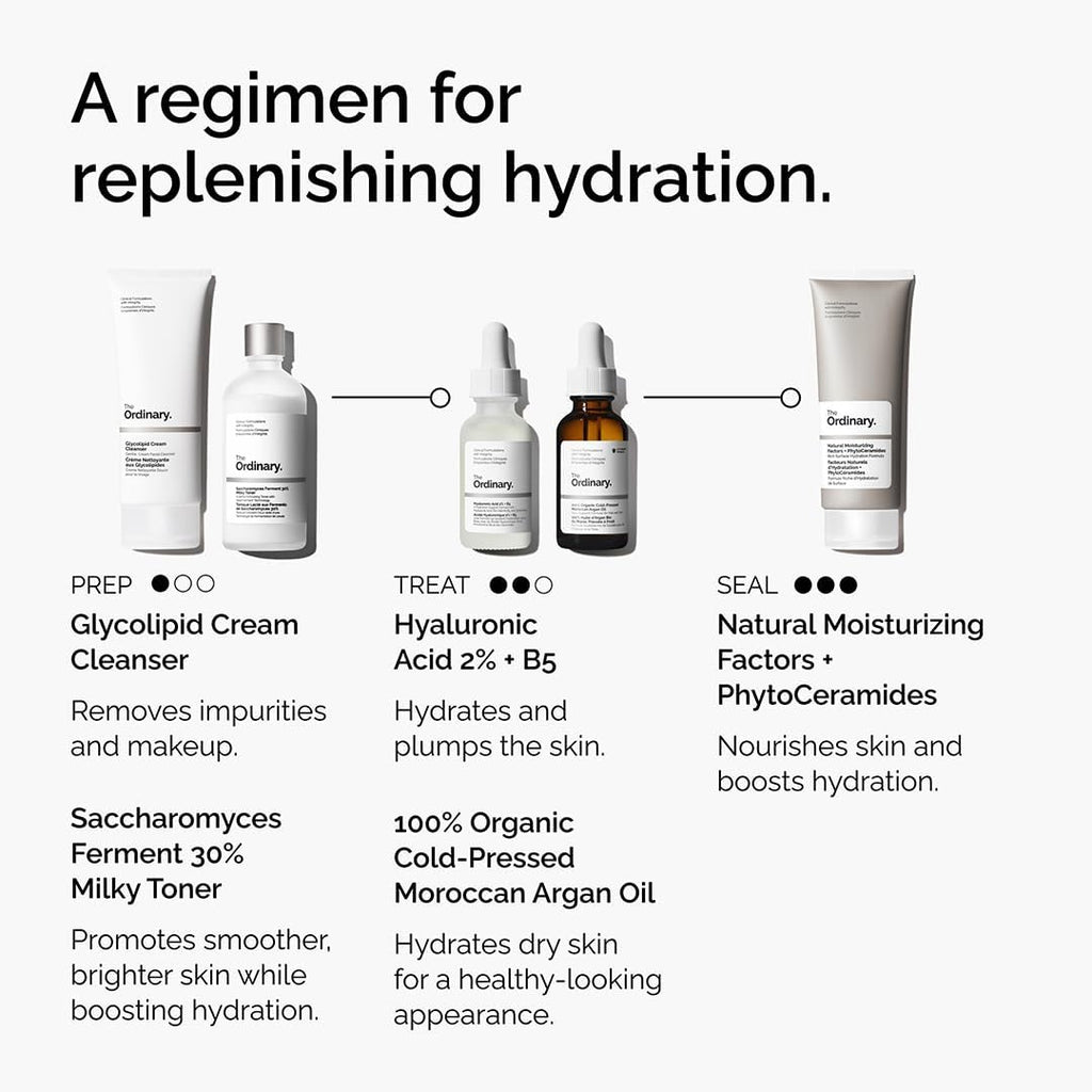 The Ordinary 100% Organic Cold-Pressed Moroccan Argan Oil, Nourishing and Hydrating Treatment for Skin & Hair, 30Ml