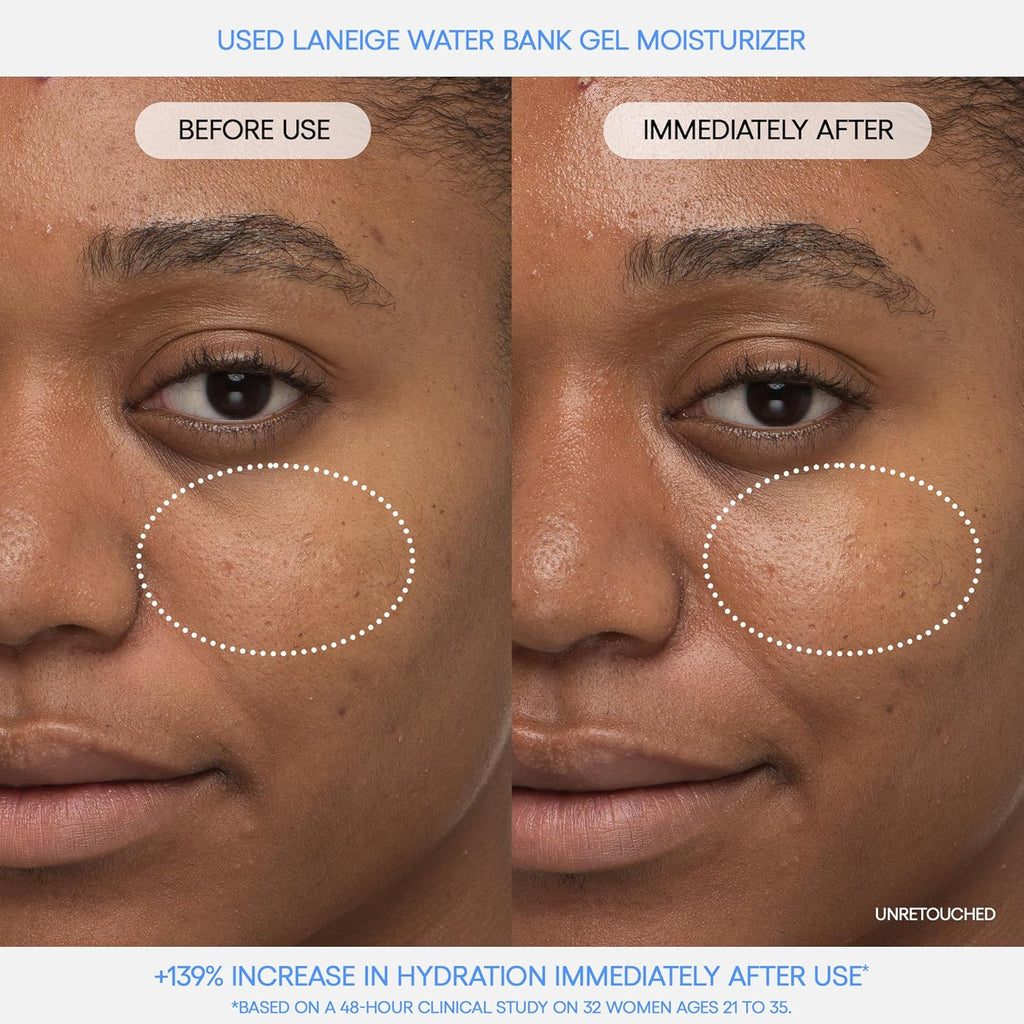 Water Bank Blue Hyaluronic Gel Moisturizer: Lightweight Hydrating Face Gel with Mint Extract, Hypoallergenic & Dermatologist-Tested