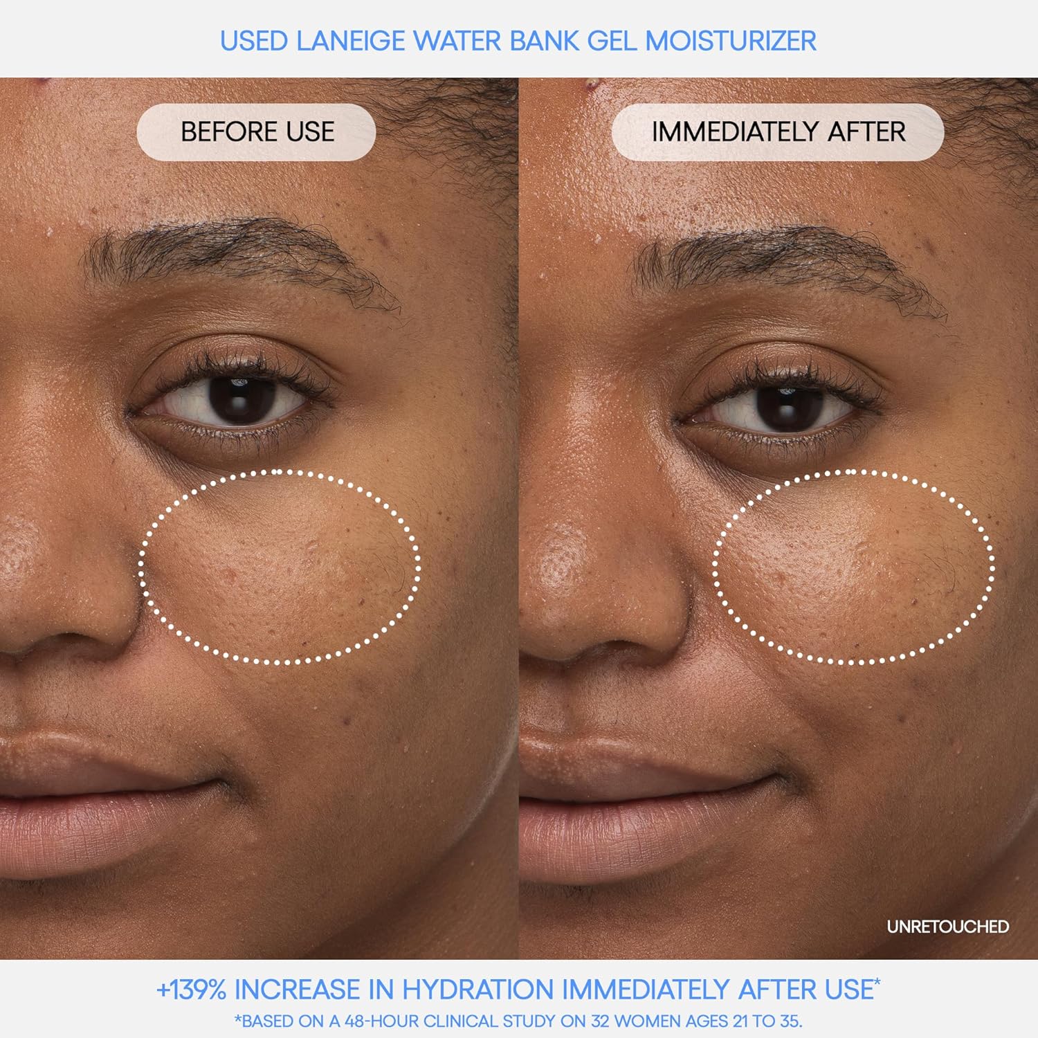 Water Bank Blue Hyaluronic Gel Moisturizer: Lightweight Hydrating Face Gel with Mint Extract, Hypoallergenic & Dermatologist-Tested