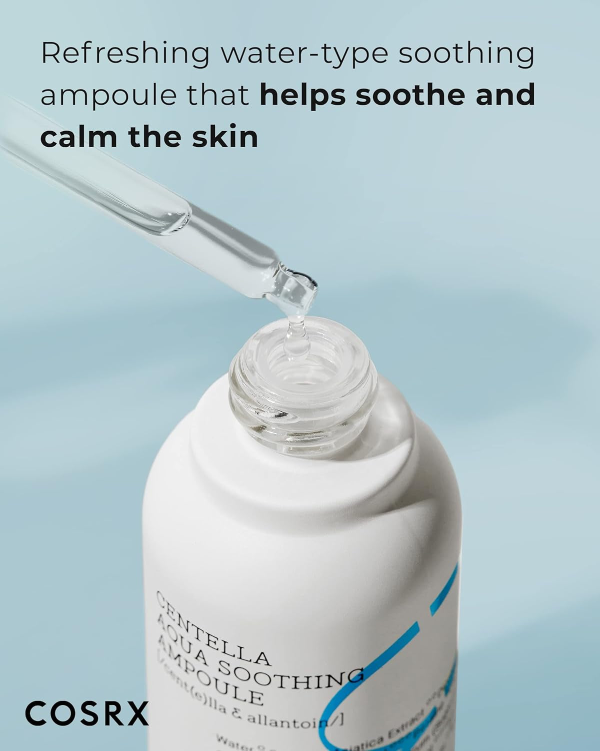 Centella Aqua Soothing Ampoule, Centella Asiatica Cica Serum, Korean Skin Care, 1.35 Fl Oz, for Sensitive Skin, Daily Skin Serum, Paraben Free, No Animal Testing