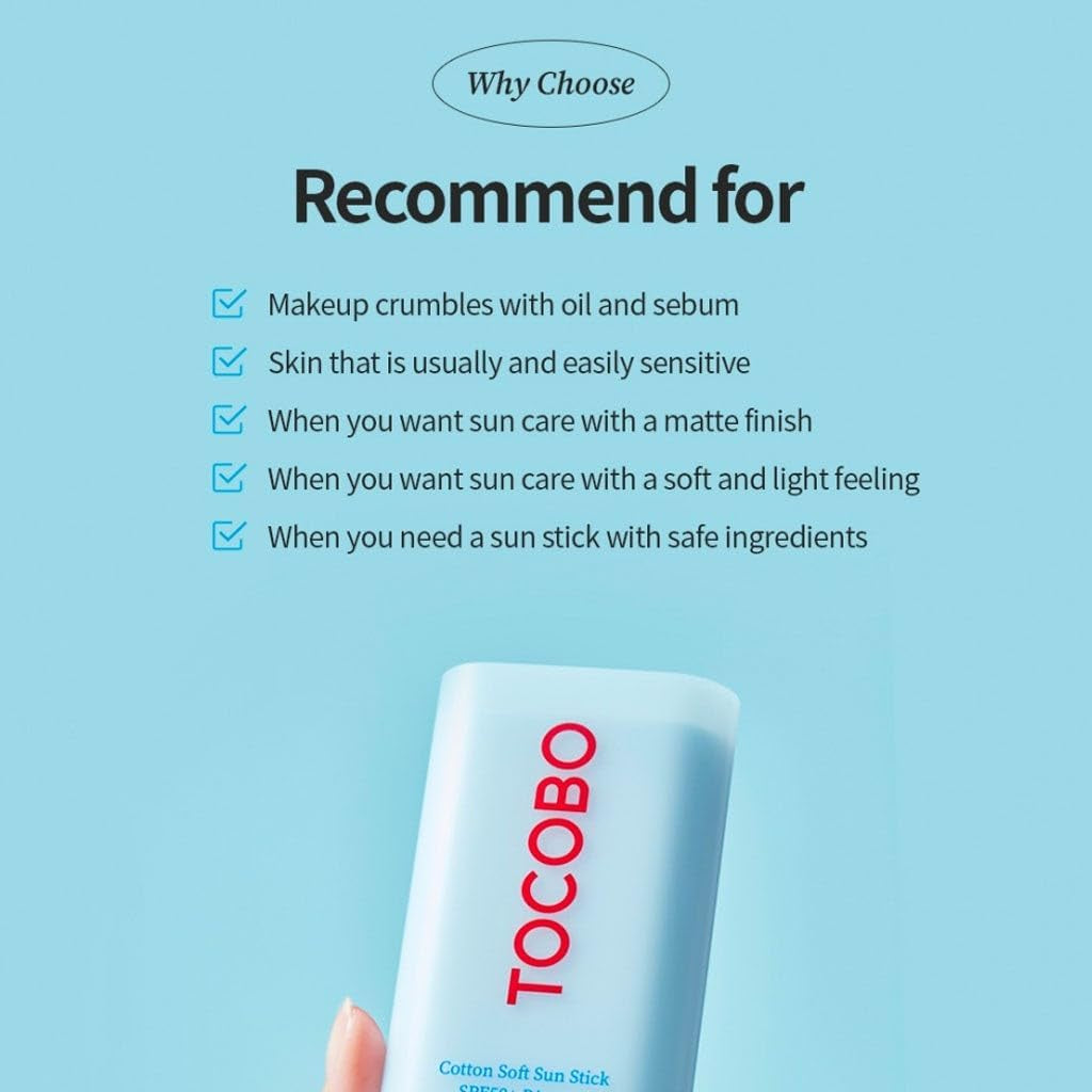 TOCOBO Cotton Soft Sun Stick SPF50+ PA++++ (3.5 G)
