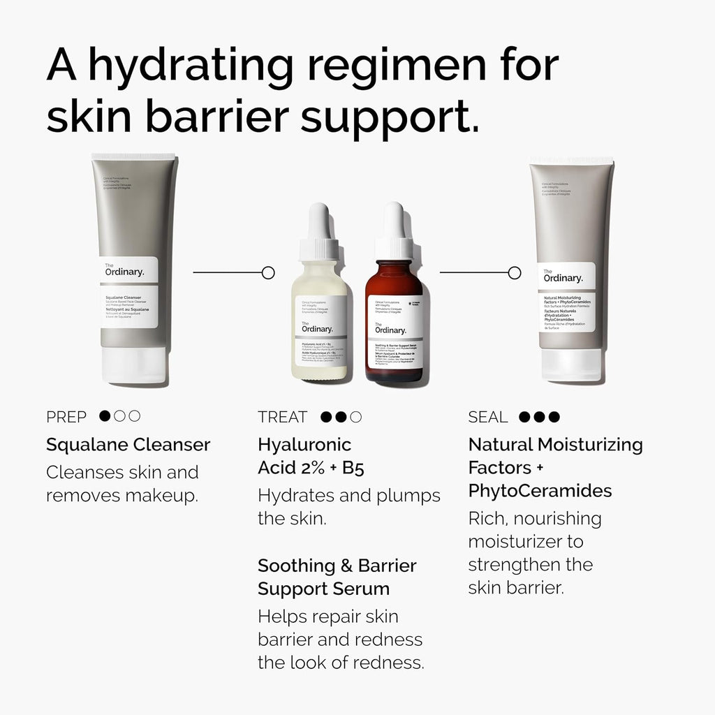 The Ordinary Soothing & Barrier Support Serum, Redness-Reducing & Hydrating Solution for Skin Barrier Recovery, 30Ml