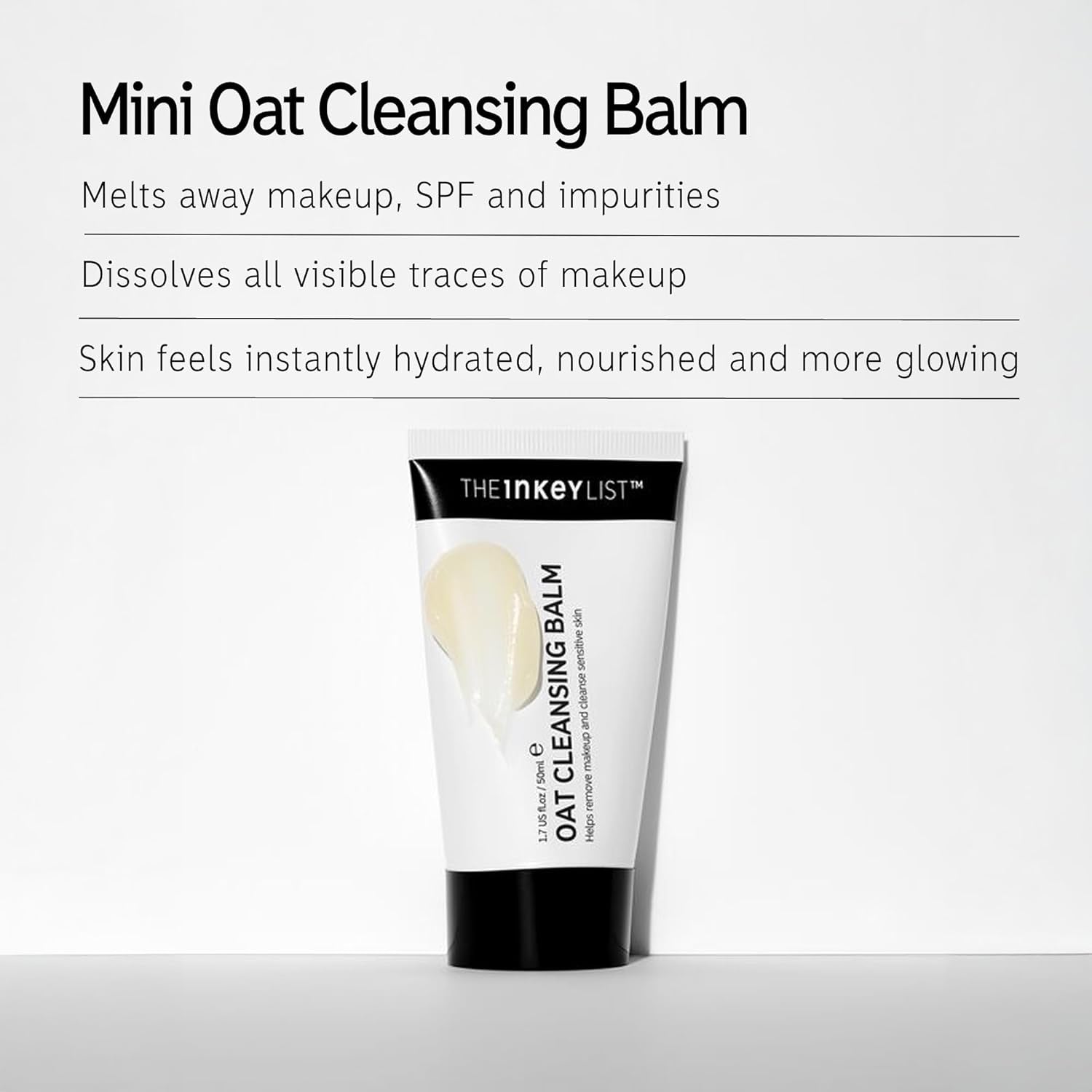The INKEY List Oat Cleansing Balm Hilft Bei Der Entfernung Von Make-Up Und Reinigt Empfindliche Haut 50 Ml