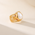 The Pearl Aura Statement Ring