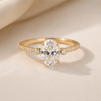 The Celeste Oval Ring
