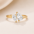 The Aurora Pear Ring