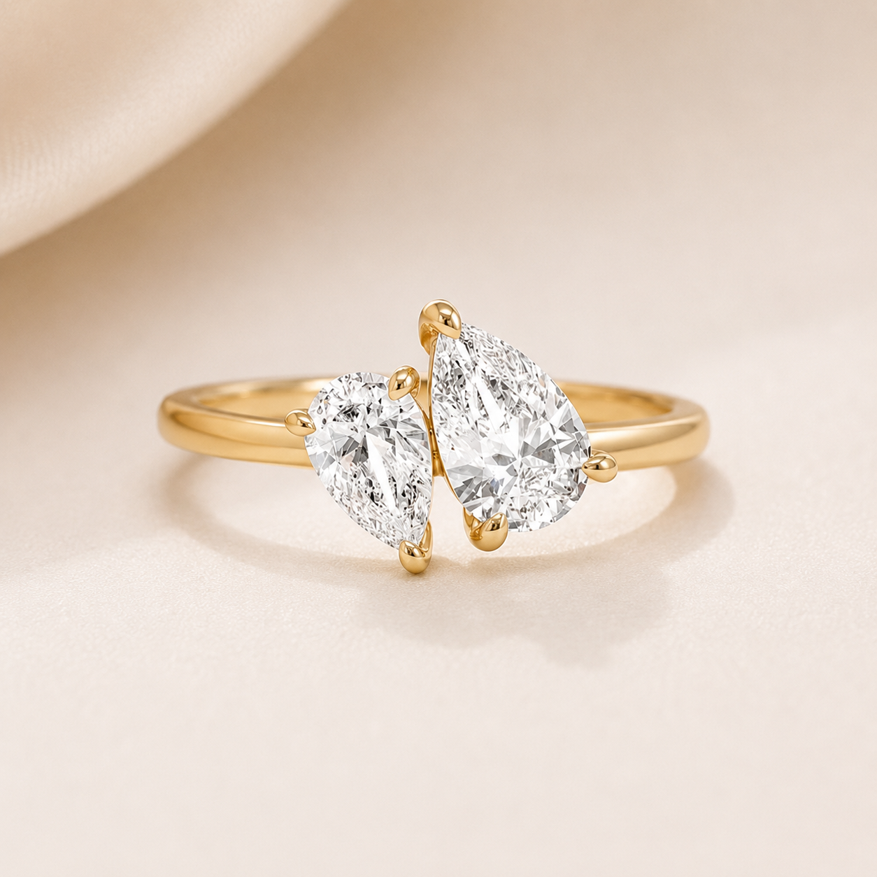 The Aurora Pear Ring