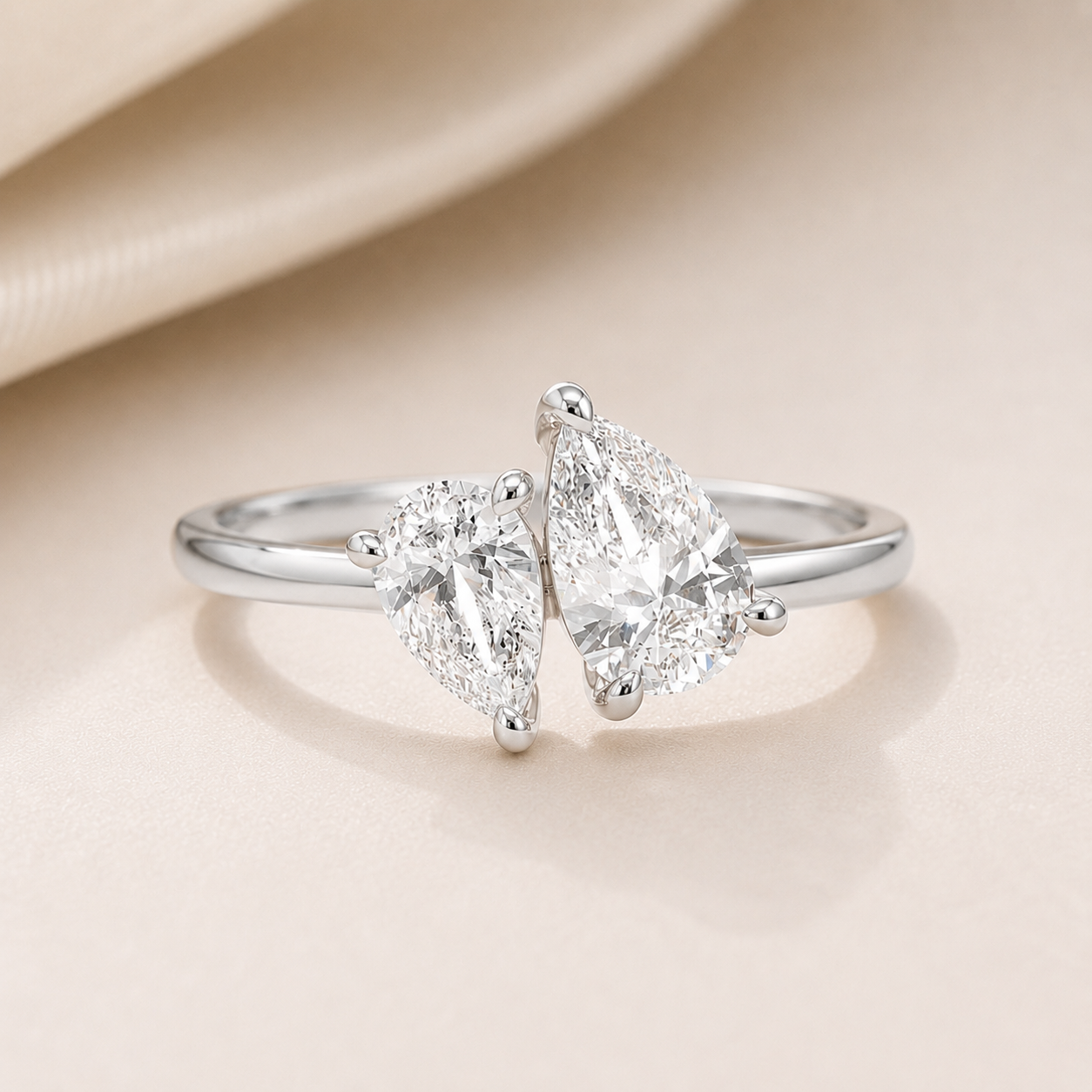 The Aurora Pear Ring