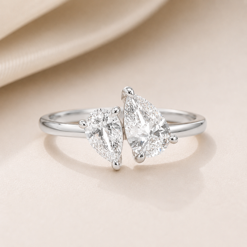 The Aurora Pear Ring