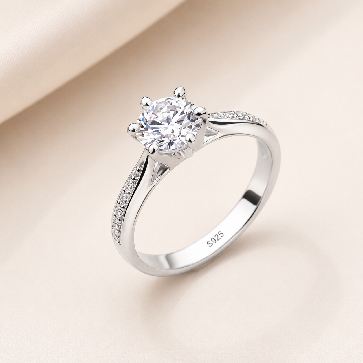 The Aurora Solitaire Ring