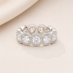 The Celeste Halo Eternity Ring