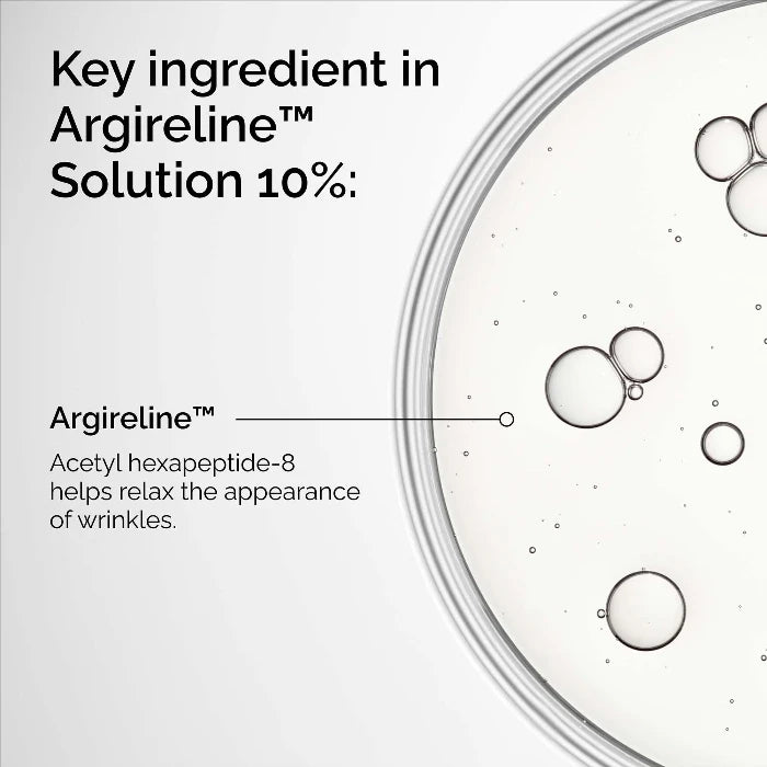 Argireline Solution 10% for Reducing Fine Lines Improves the Appearance of Facial Areas Prone to Developing Dynamic Folds