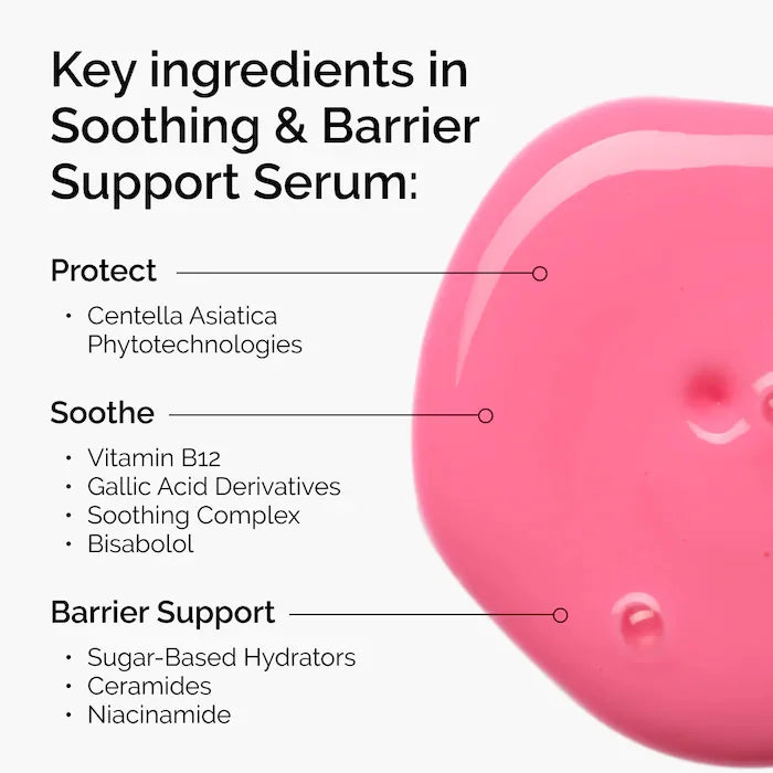 Soothing and Barrier Support Serum 30Ml Support Skin Barrier Repair Soothing Discomfort and Reducing the Look of Redness