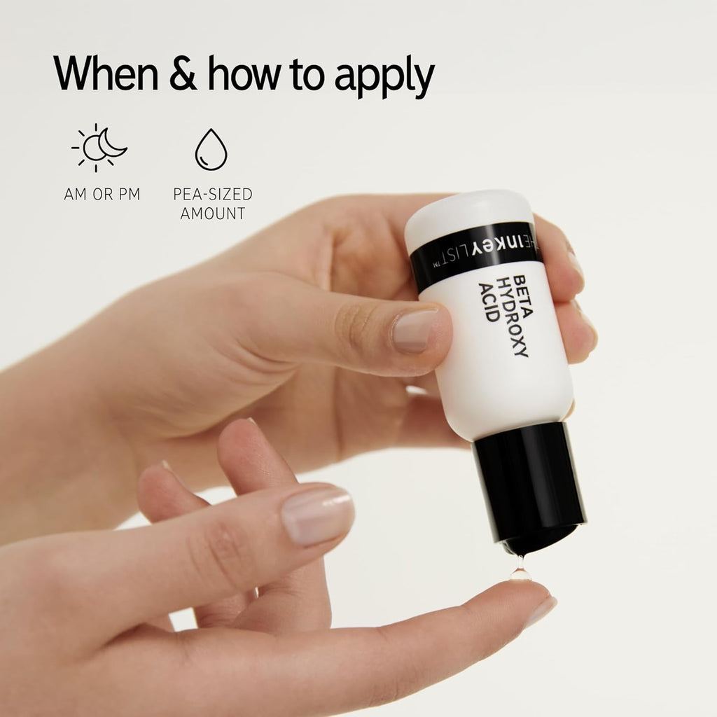 The INKEY List Beta Hydroxy Acid Serum Mit 2 % Salicylsäure Und 1 % Hyaluronsäure Zur Bekämpfung Von Mitessern Und Pickeln 30 Ml