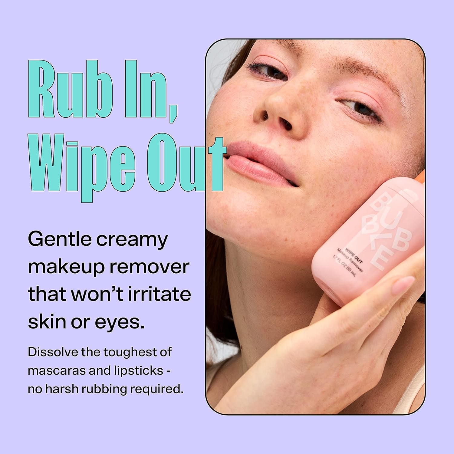 Wipe Out Makeup Remover - Hydrating Face & Eye Makeup Remover Enriched with Vitamins & Antioxidants - Fragrance-Free Skin Care Suitable for All Skin Types (50Ml)
