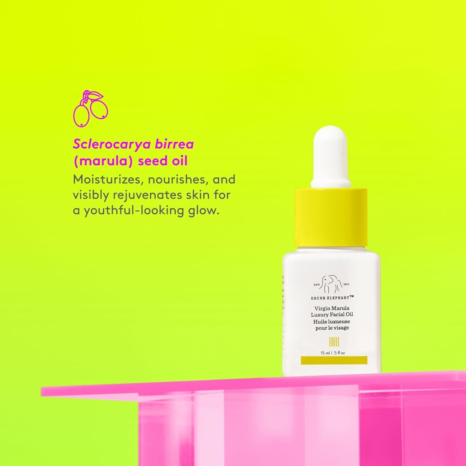 Virgin Marula Luxury Facial Oil - Face Oil - Clean Clinical Skincare - Cruelty-Free - Dermatologist-Tested - Free of Essential Oils, Silicones, and Fragrance