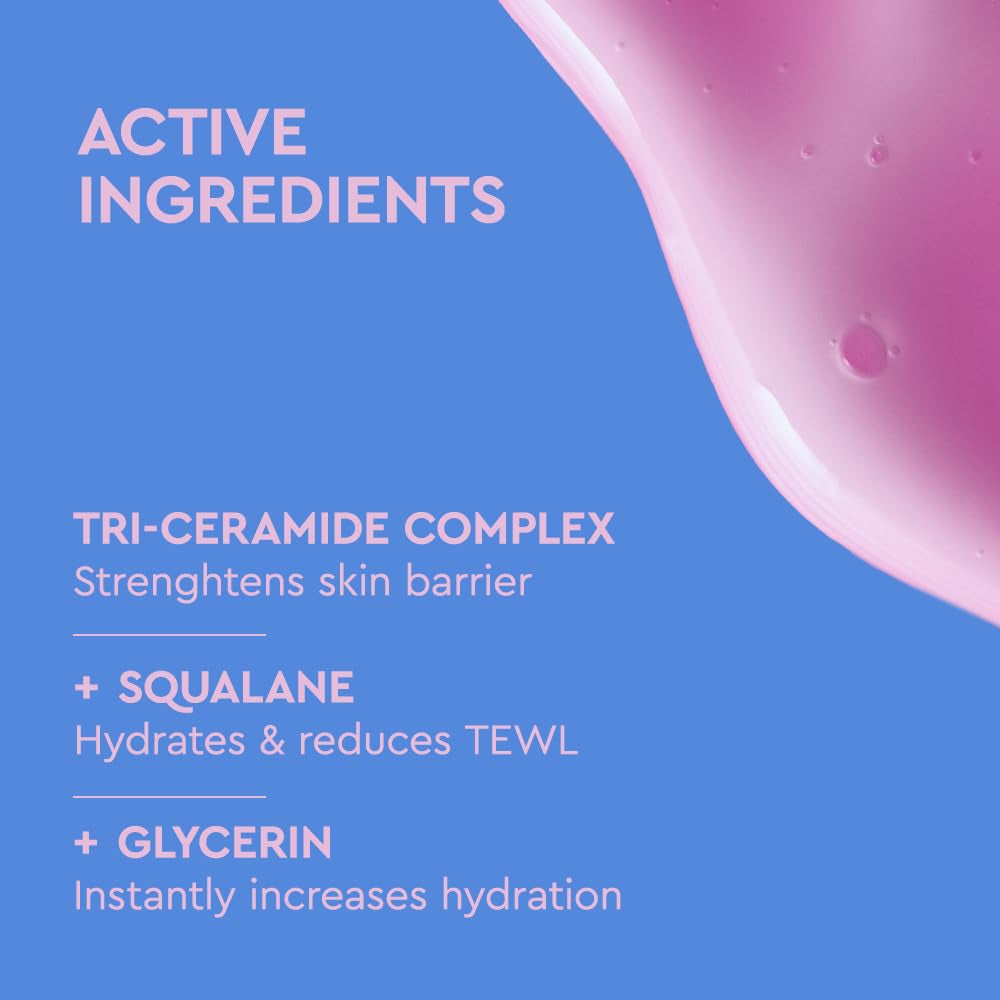 Hydrating Serum - Moisturizing Facial Serum with Squalane, Glycerin & Ceramides - Hydrating for Glowing, Dewy Skin - 1.01 Fl. Oz