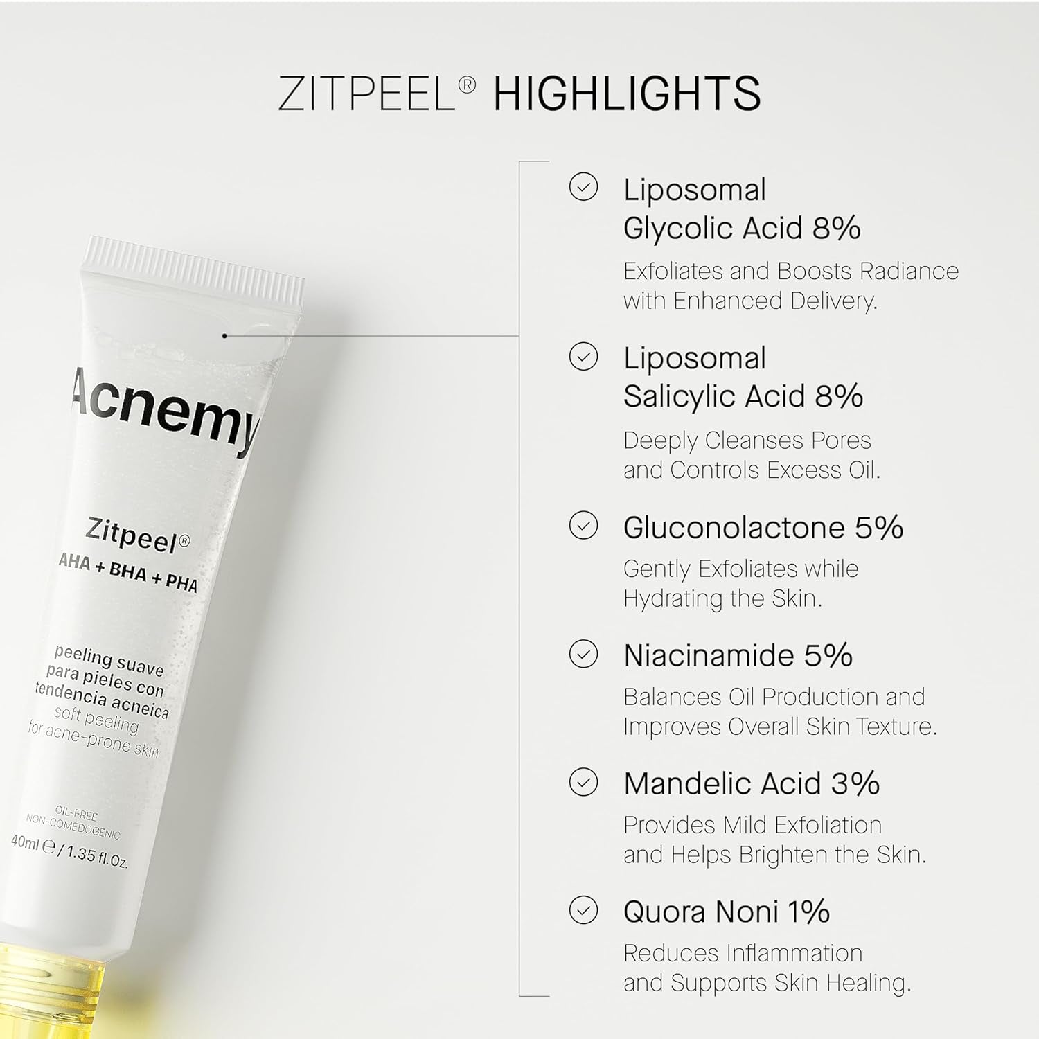 ZITPEEL® - Gentle Peeling for Acne-Prone Skin