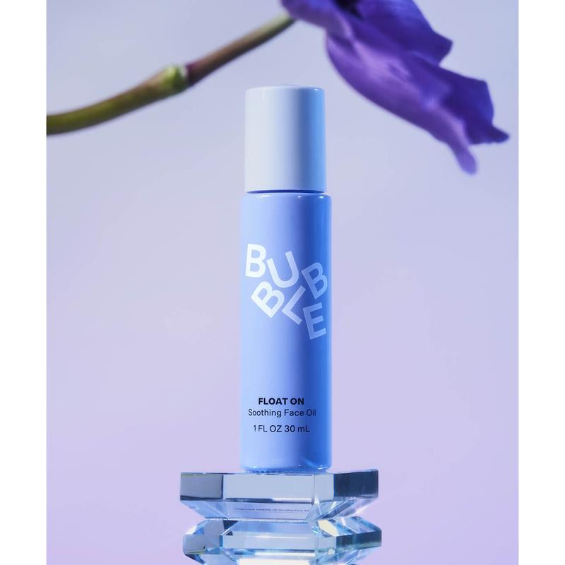 Bubble Skincare Float on Soothing Face Oil - Lightweight, Hydrating Facial Oil to Help Soothe & Calm Skin - Enriched with Safflower Oil and Prickly Pear - Skin Care Suitable for All Skin Types
