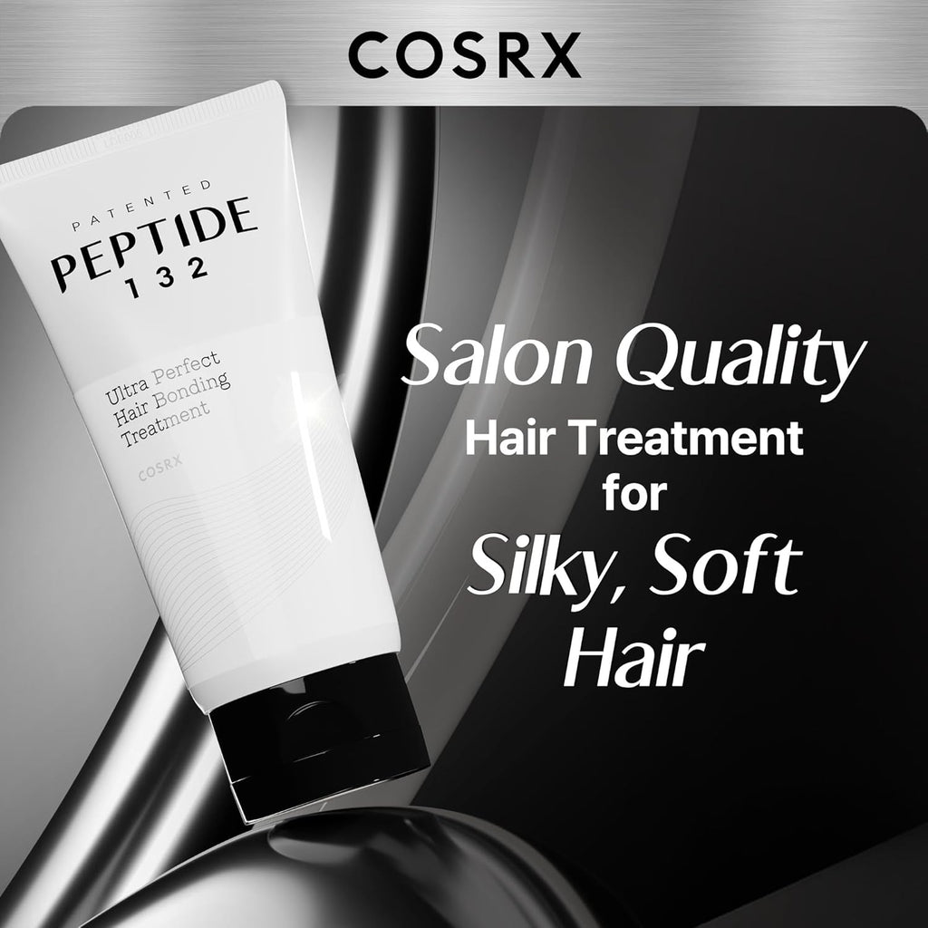 PEPTIDE 132 Hair Bond Repair Treatment - Deep Conditioner Hair Mask for Damaged, Dry Hair, Repairs Breakage & Split Ends with Collagen & Hyaluronic Acid, for All Hair Types – 4.05 Fl Oz