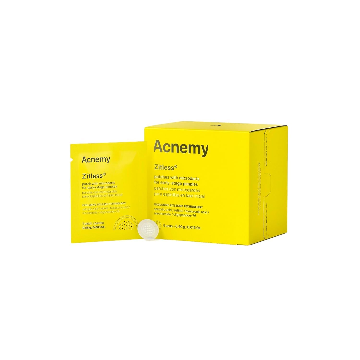 ZITLESS® - 5 X Patches with Microdarts for Early-Stage Pimples