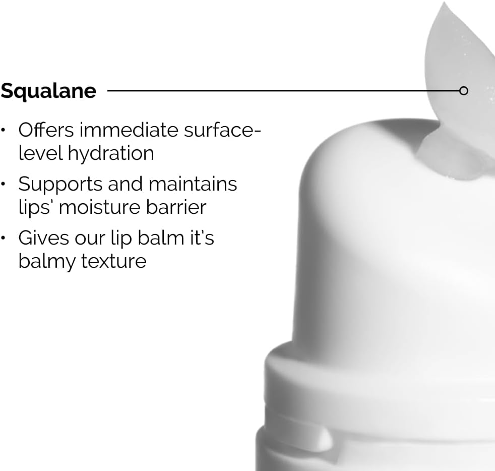 The Ordinary Squalane + Amino Acids Hydrating Lip Balm, for Lips, Elbows, and Cuticles, 15Ml