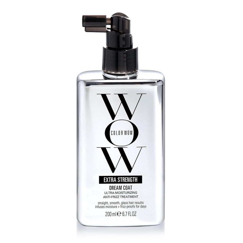 COLOR WOW Extra Strength Dream Coat – Powerful Ultra Moisturizing, anti Humidity Treatment for Extremely Frizz Prone Hair| Glassy Smooth, Straight + Resistant Styles up to 3-4 Washes