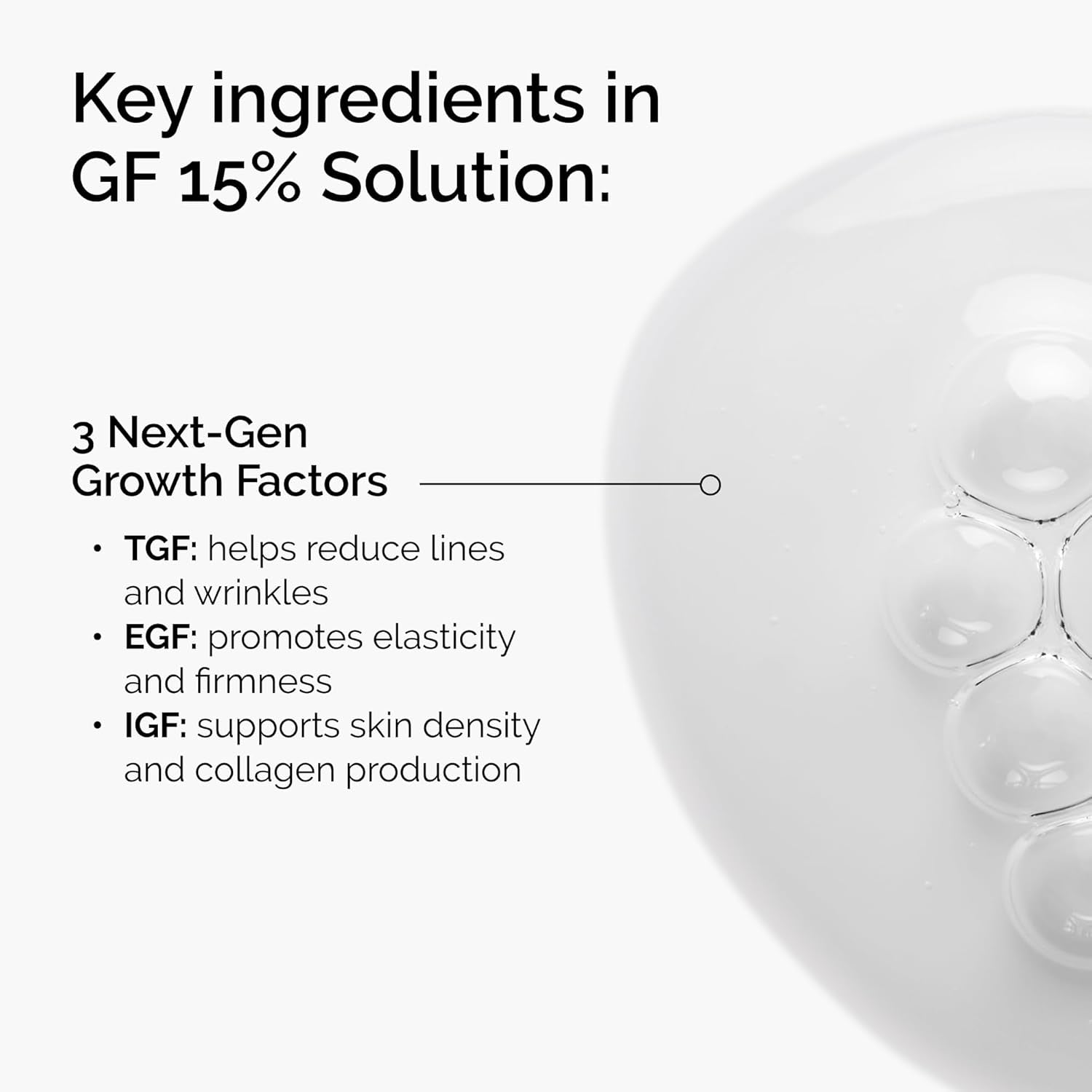 The Ordinary GF 15% Solution, Anti-Aging Formula for Visible Skin & Wrinkle Repair, 30Ml