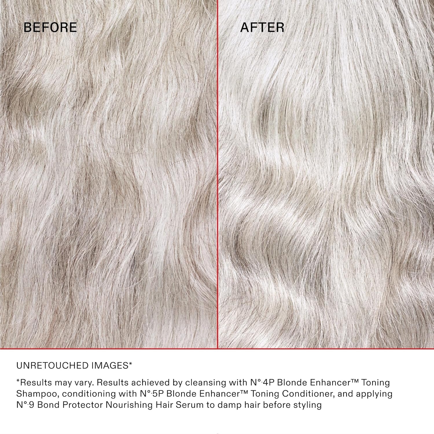 No. 4P Blonde Enhancer Purple Toning Shampoo, Repairs, Hydrates, & Brightens All Blonde, Lightened, & Grey Hair, 8.5 Fl Oz