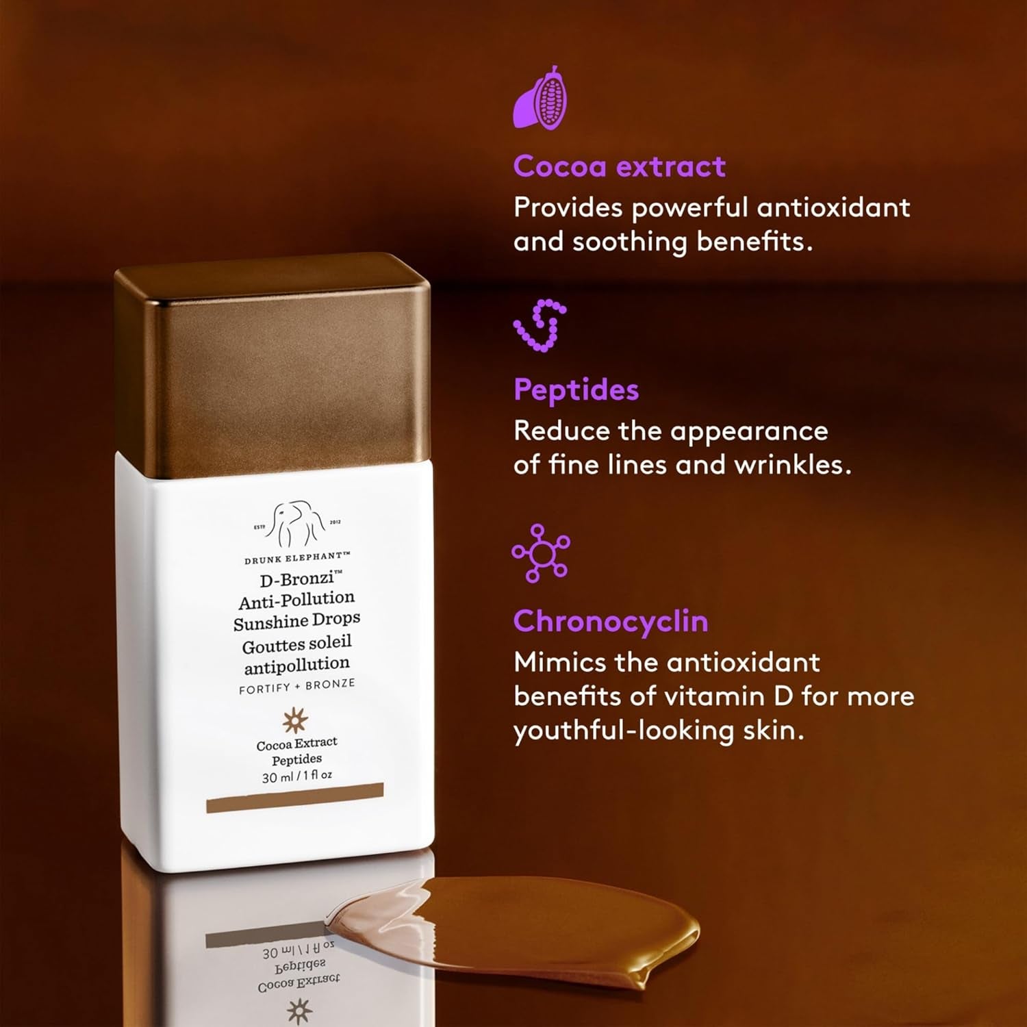 D-Bronzi Sunshine Drops - 30 Ml/1 Fl Oz - Bronzing Color Serum Drops - Clean Clinical Skincare - Cruelty-Free - Dermatologist-Tested - Free of Essential Oils, Silicones, and Fragrance