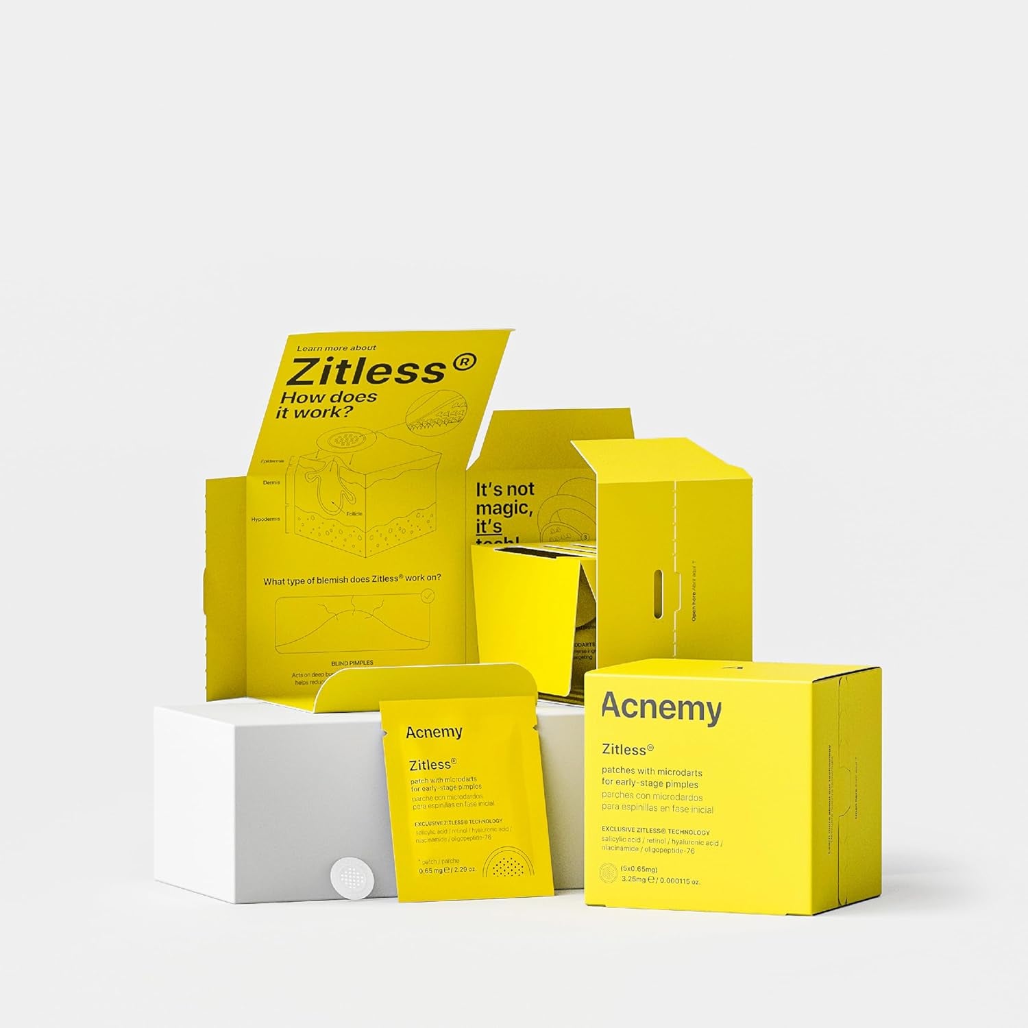ZITLESS® - 5 X Patches with Microdarts for Early-Stage Pimples
