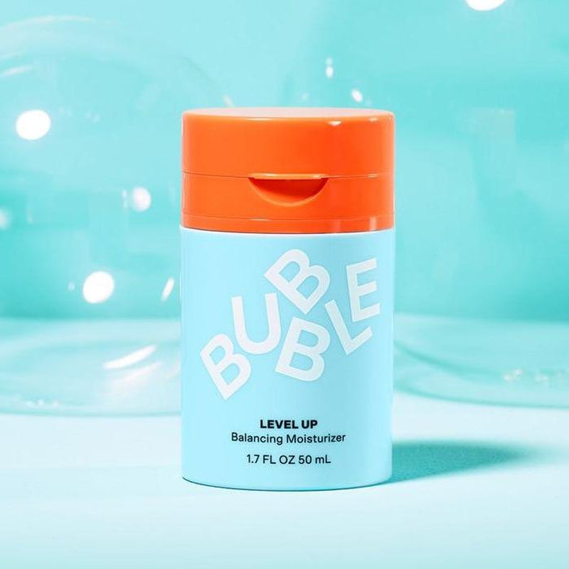 Bubble Skincare Level up Balancing Face Moisturizer - Hydrating Gel Moisturizer Formulated with Zinc PCA + Niacinamide for Improved Texture & Radiance - Skin Care for Oily or Combination Skin