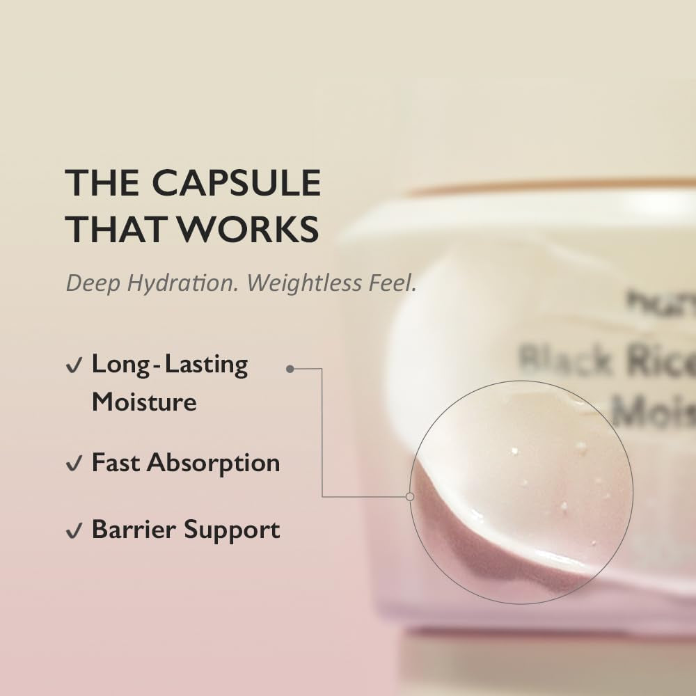 Haruharu Wonder Black Rice 5 Ceramide Barrier Crema Hidratante, Cuidado Diario De Barrera De La Piel, Hidratación De Larga Duración, Soothing & Nourishing, Cápsulas De Ceramida, Cuidado De La Piel