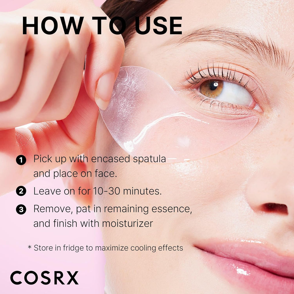 under Eye Mask, Peptide Collagen Hydrogel Eye Patch for Puffy Eyes and Dark Circles, 60 under Eye Patches, Korean Skin Care