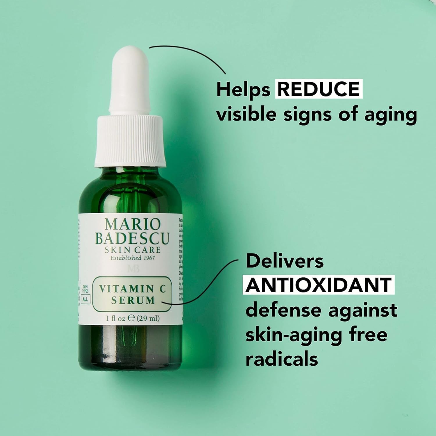 Seaweed Night Cream & Vitamin C Serum Bundle, Hydrating Night Cream + Brightening Serum for Radiant, Youthful Skin, 2-Piece Skincare Set for Moisture, Firmness, and an Even Complexion