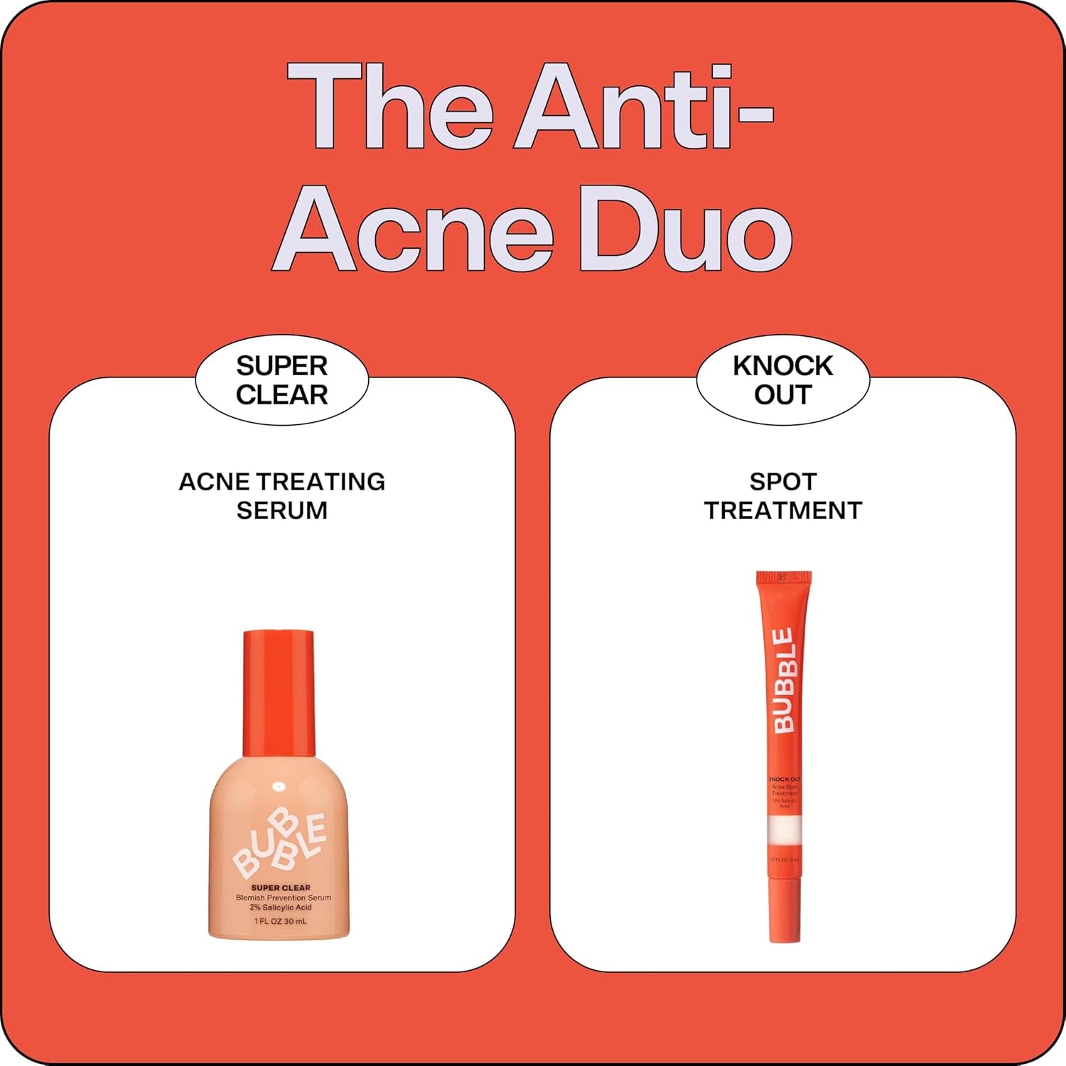 Knock Out 1.8% Salicylic Acid Acne Spot Treatment - Deep Cleansing Blemish Spot Treatment with Wintergreen & Willow Bark Extract - Clarifies & Calms Oily Skin (10Ml)