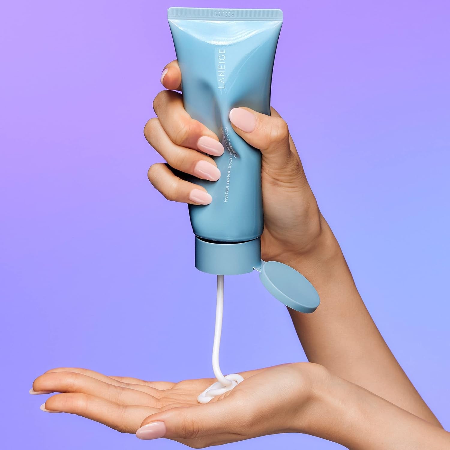 LANEIGE Water Bank Cleansing Foam: Hydrating Face Wash and Makeup Remover with Hyaluronic Acid & Papain Enzyme for Smooth, Soft Skin