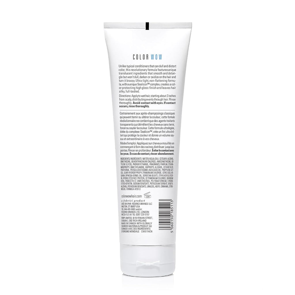 COLOR WOW Color Security Conditioner for Fine to Normal Hair – Weightless Hydration for Fine, Thin, Fragile Hair | Detangles, Nourishes + Adds Shine with Argan Oil | Color Safe | Heat Protection