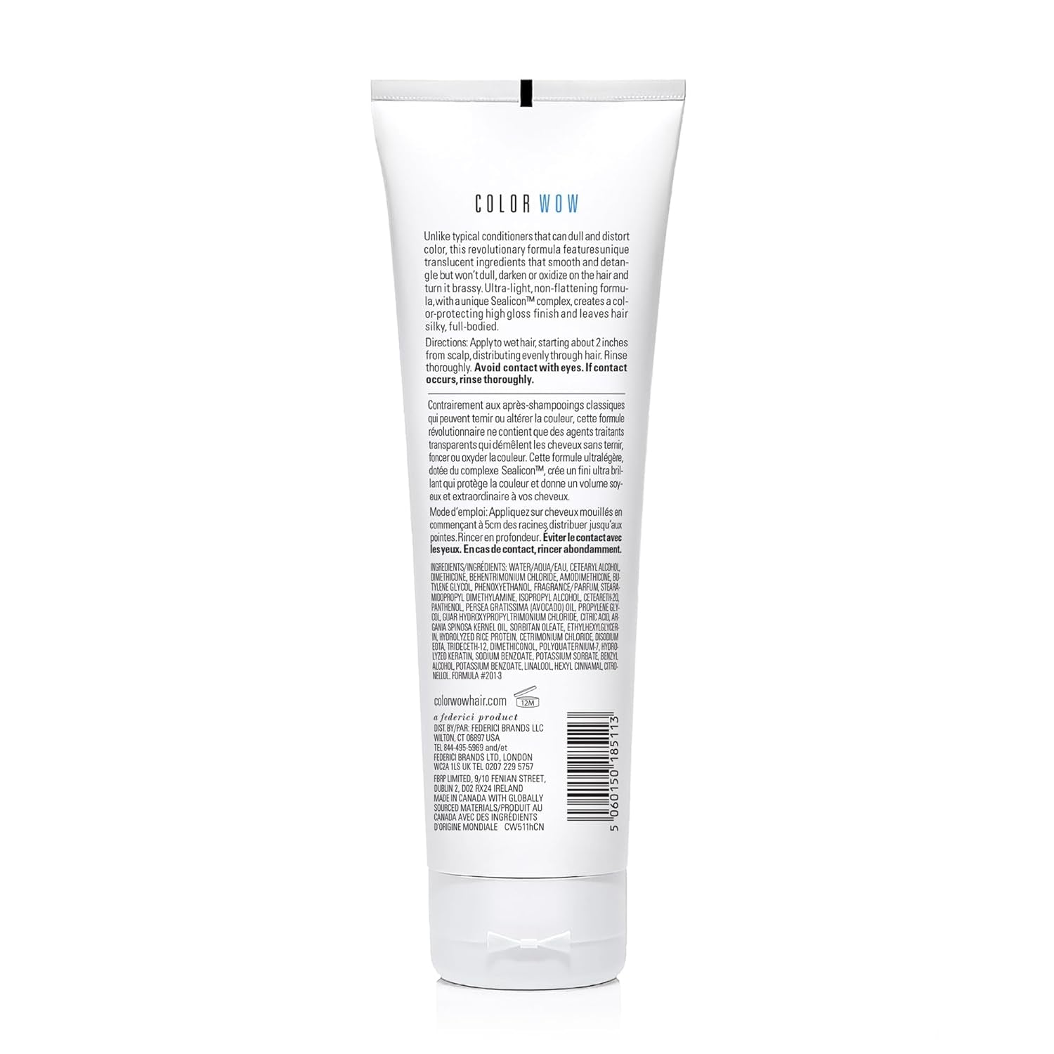 COLOR WOW Color Security Conditioner for Fine to Normal Hair – Weightless Hydration for Fine, Thin, Fragile Hair | Detangles, Nourishes + Adds Shine with Argan Oil | Color Safe | Heat Protection