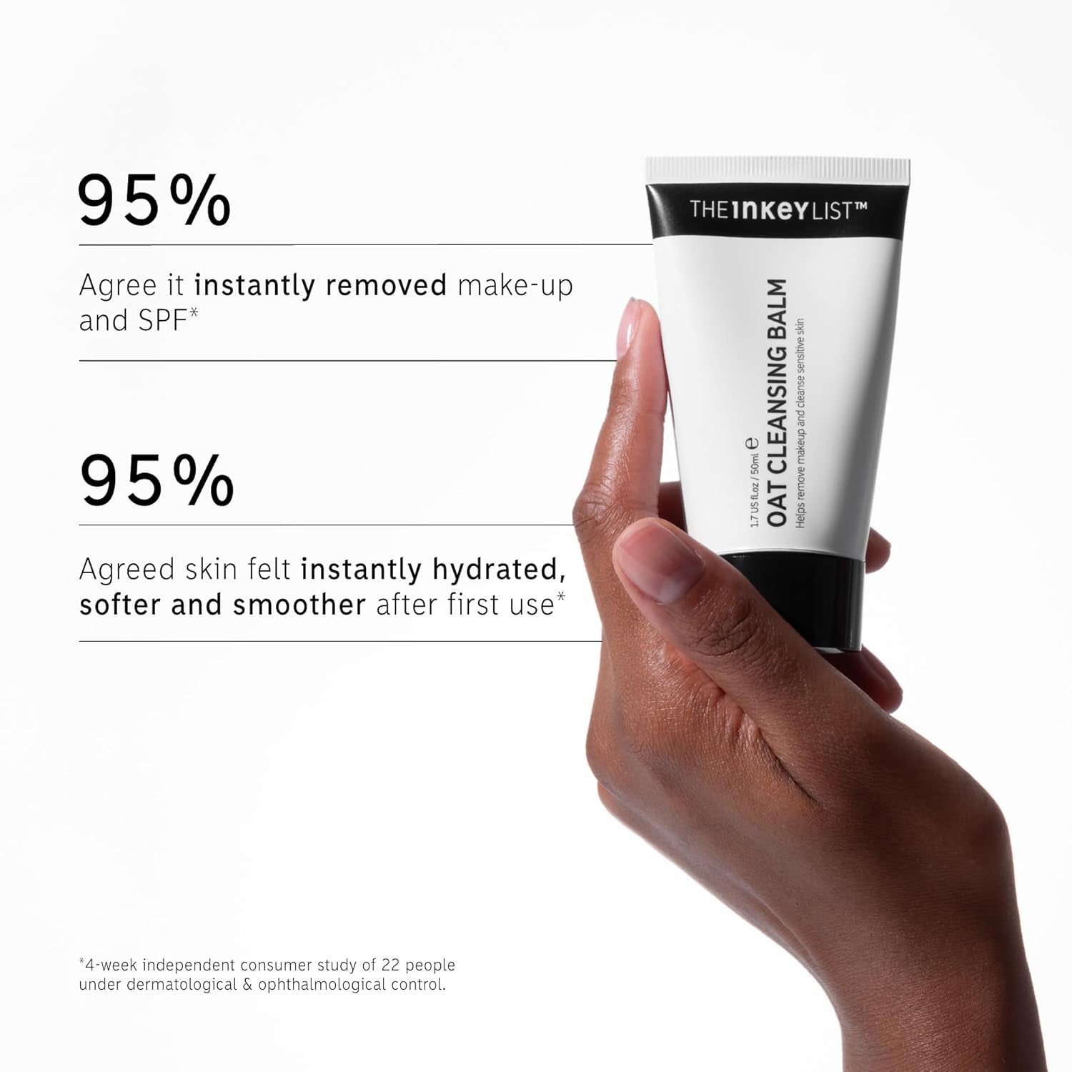 The INKEY List Oat Cleansing Balm Hilft Bei Der Entfernung Von Make-Up Und Reinigt Empfindliche Haut 50 Ml