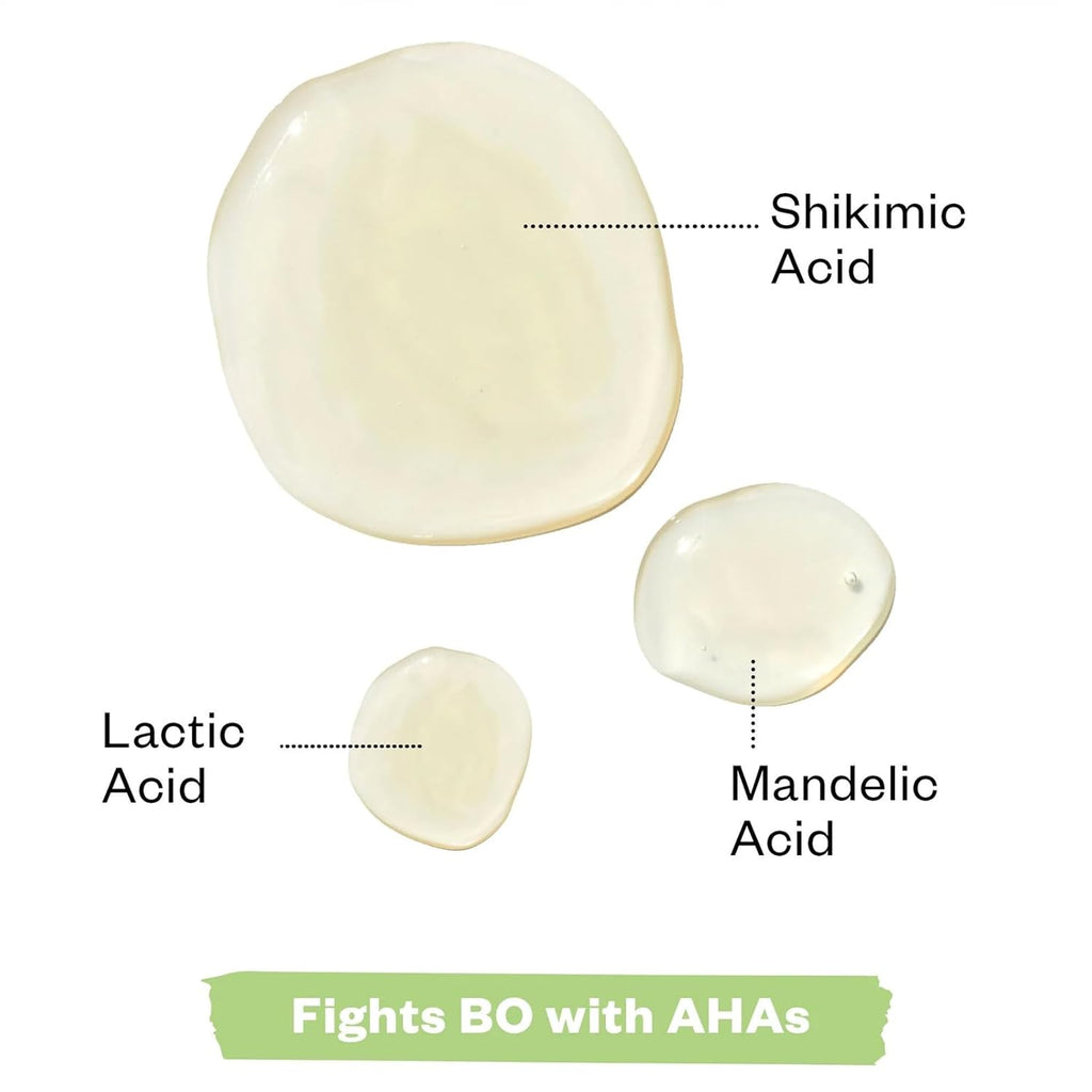 Chemistry Deodorant - Aluminium and Baking Soda Free + Bo-Fighting AHA Serum That Exfoliates, Softens, and Nourishes the Skin, (Fragrance Free)