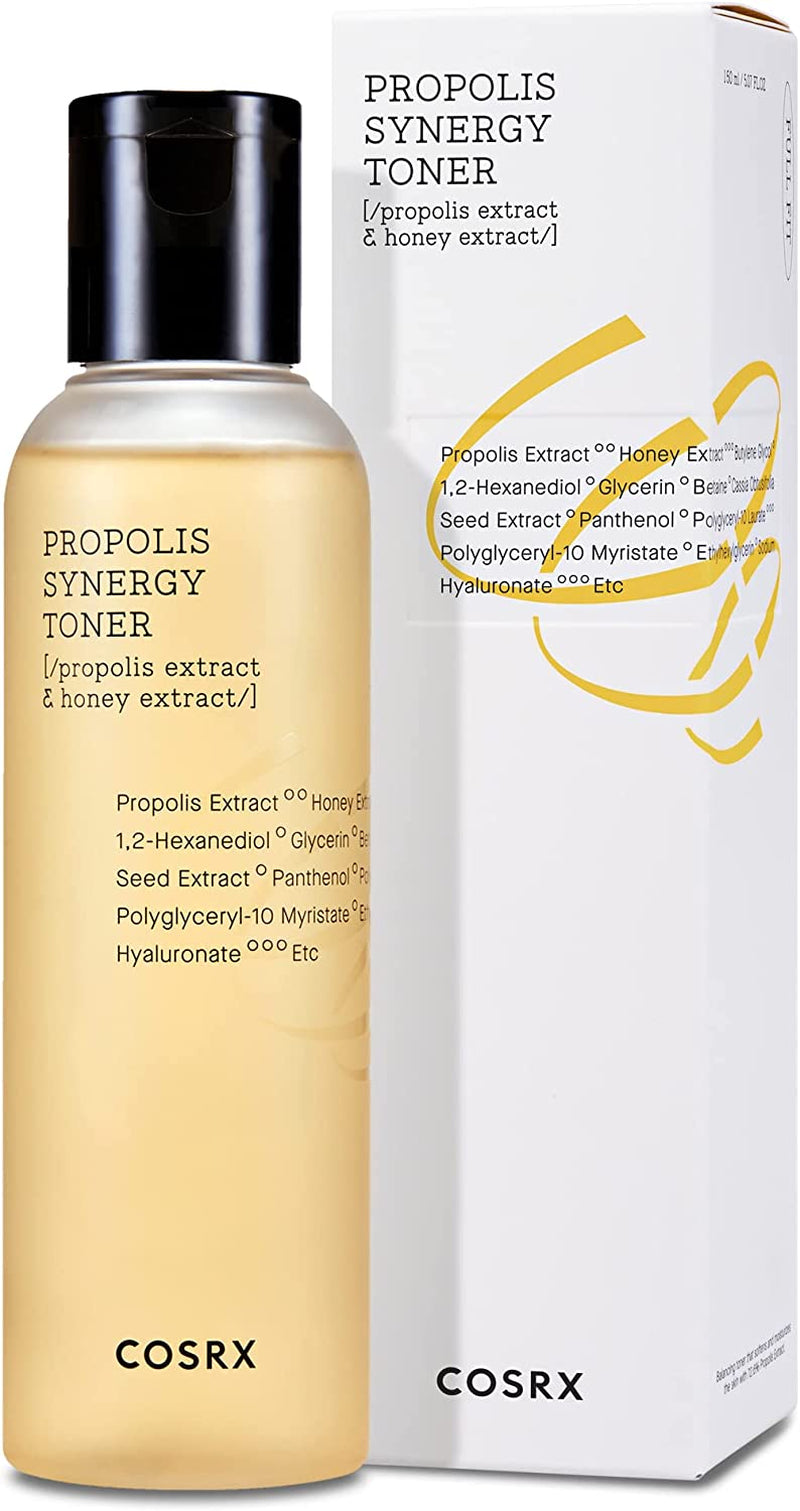 Full Fit Propolis Synergy Toner, 280Ml / 9.46 Fl.Oz | Instant Moisture Boosting Toner, Propolis 72.6% Honey 10.7% Panthenol, Korean Skin Care
