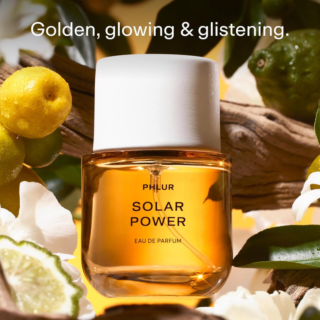 Solar Power Eau De Parfum - Full Size Perfume Fragrance - Fruity Floral Perfume with Bergamot, Orange, Driftwood & Solar Musk (50Ml)