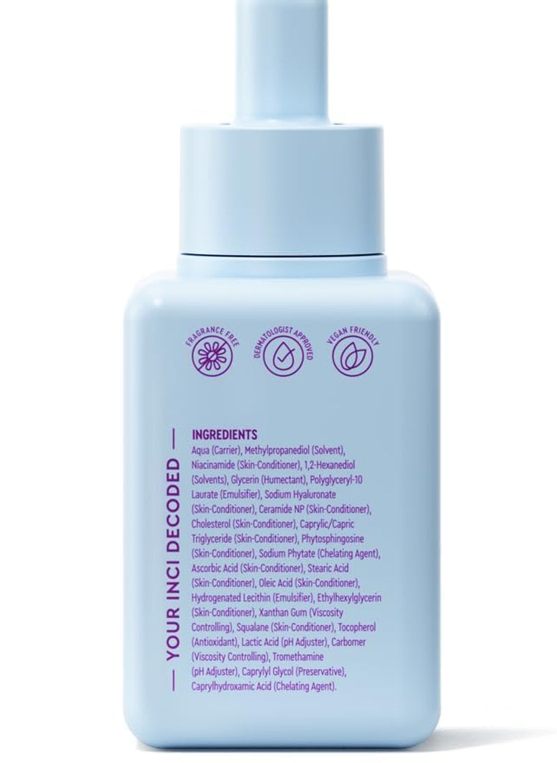 Brightening Serum & Refill Bundle – Hydrating Face Serum with Hyaluronic Acid, Niacinamide & Ceramides – for Glowing, Radiant Skin & Barrier Repair – 2 X 1.01 Fl Oz