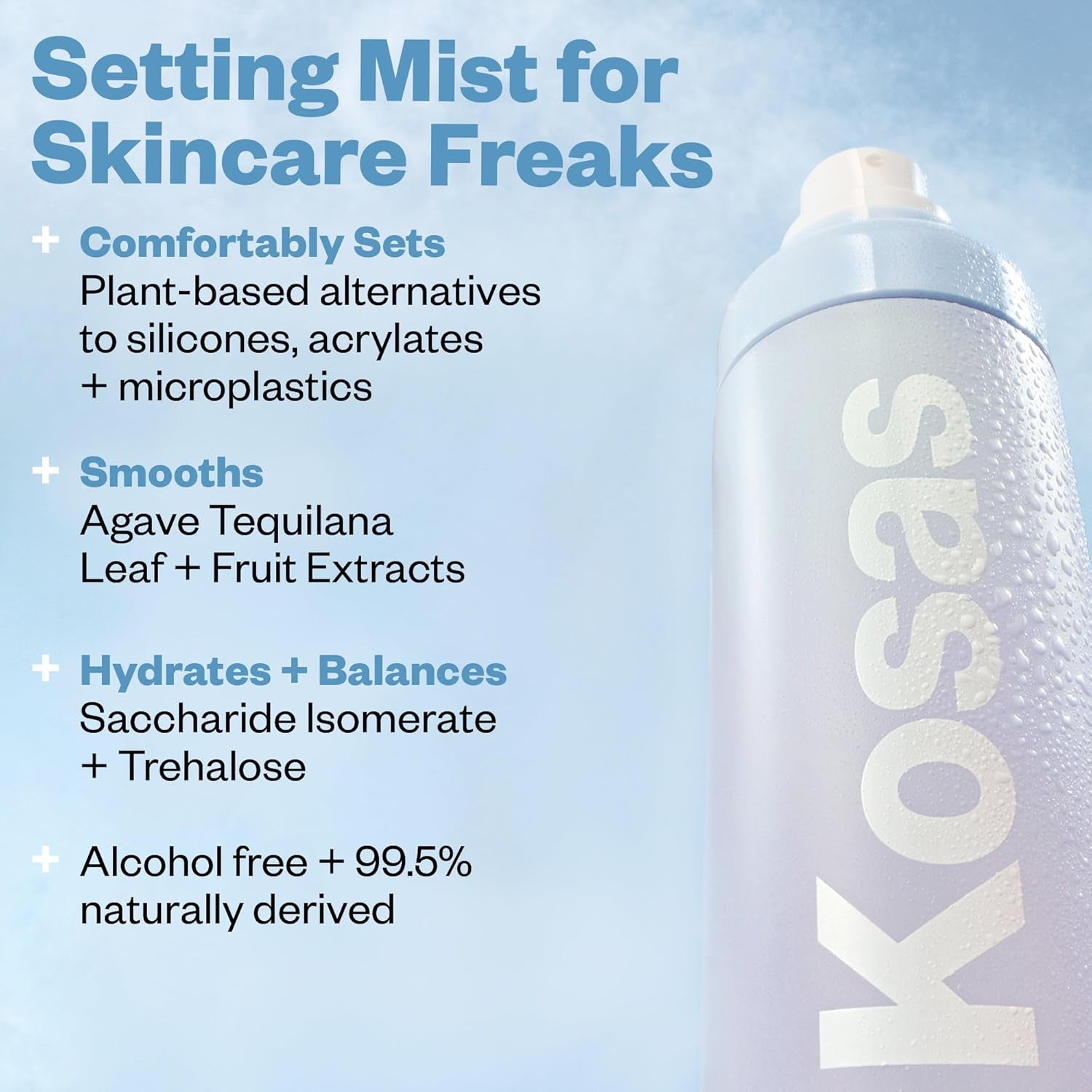Cloud Set Airy Setting Spray,+ Smoothing Mist – Hydrating Makeup Spray, Alcohol Free, Oil Free, 12-Hour Hold, Minimizes Appearance of Pores,Lightweight Refreshing Face Mist for All Skin Types