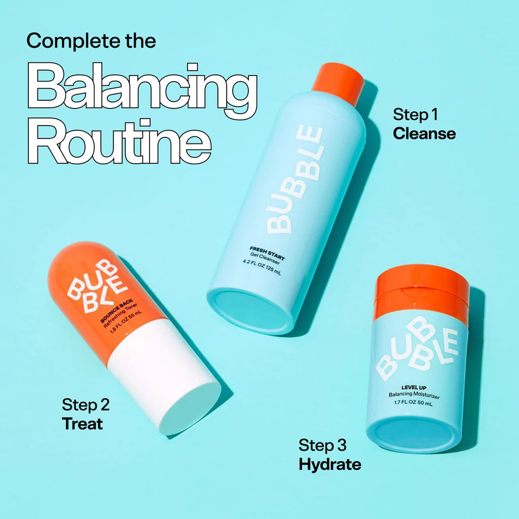 Level up Gel Face Moisturizer for Oily Skin - Balancing + Hydrating Face Lotion with Niacinamide + Zinc to Improve Texture + Reduce Shine - Daily Lightweight Facial Moisturizer (50Ml)