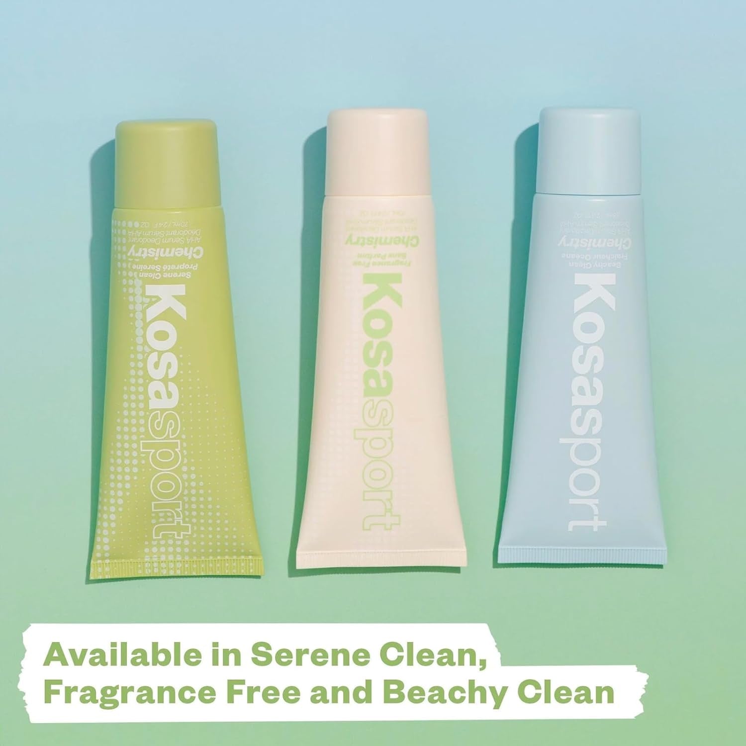 Chemistry Deodorant - Aluminium and Baking Soda Free + Bo-Fighting AHA Serum That Exfoliates, Softens, and Nourishes the Skin, (Serene Clean)