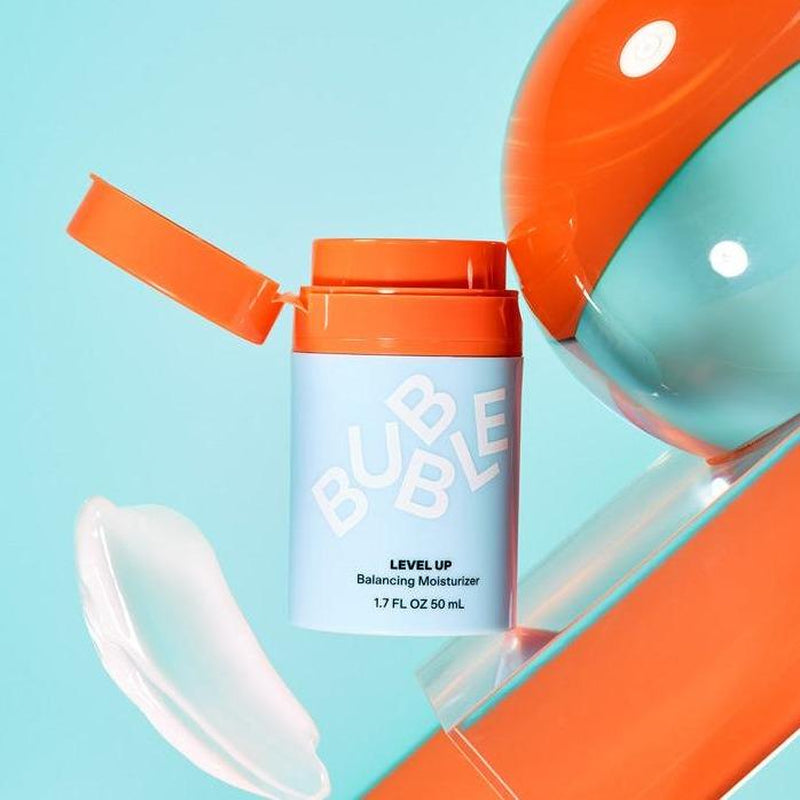 Bubble Skincare Level up Balancing Face Moisturizer - Hydrating Gel Moisturizer Formulated with Zinc PCA + Niacinamide for Improved Texture & Radiance - Skin Care for Oily or Combination Skin